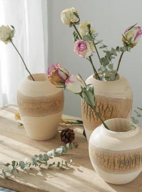 干 干燥花花原LT002111木北欧ns风新中i式影摆件现代装饰禅意民瓶