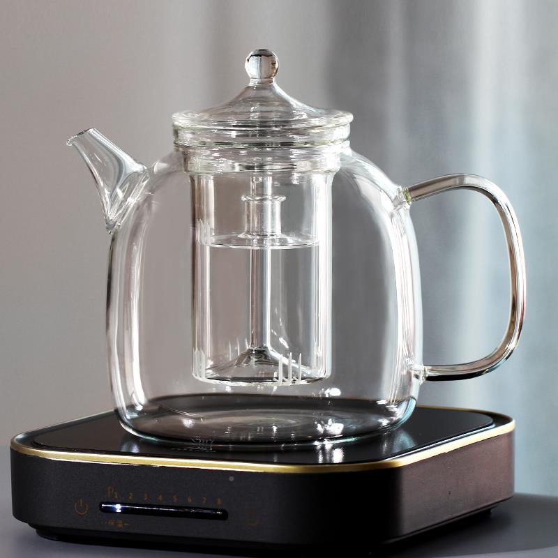 耐玻璃煮茶壶 新围煮茶DBZCH-16泡款茶壶黑晶炉用蒸煮两用炉养生