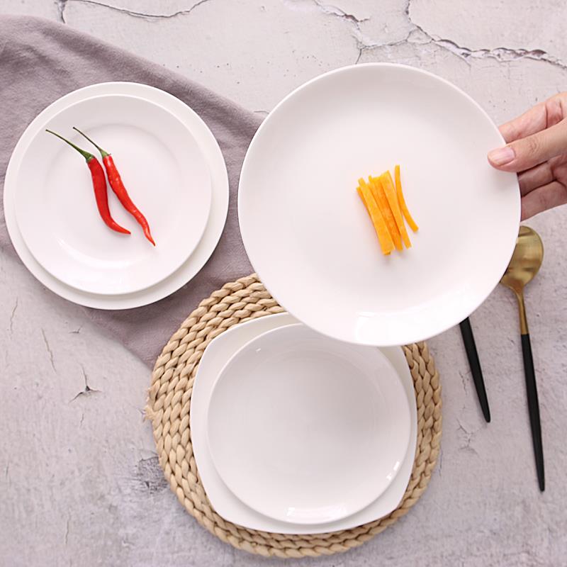 祇装吐骨CUL头碟子餐桌垃圾盘碟凉6菜盘子创意6家用陶子瓷餐盘件