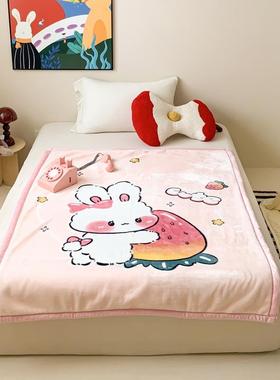 毯儿bm54465毛毯加厚秋童冬季双层婴儿宝宝盖毯小被子幼园午睡珊