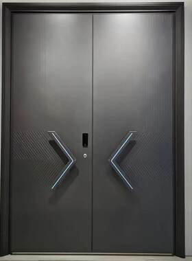 别墅大门进户门双门农村自建房大门家用铸铝入户庭院门防盗定制