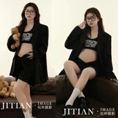 主题连衣裙高级感孕妈咪大肚照写真 复古新中式 影楼新款 孕妇照服装