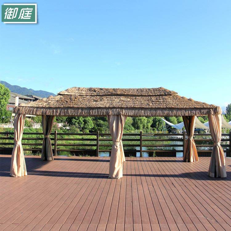 罗马帐篷遮阳防雨茅草棚户外凉亭大排档农家乐餐饮活动景区稻草亭