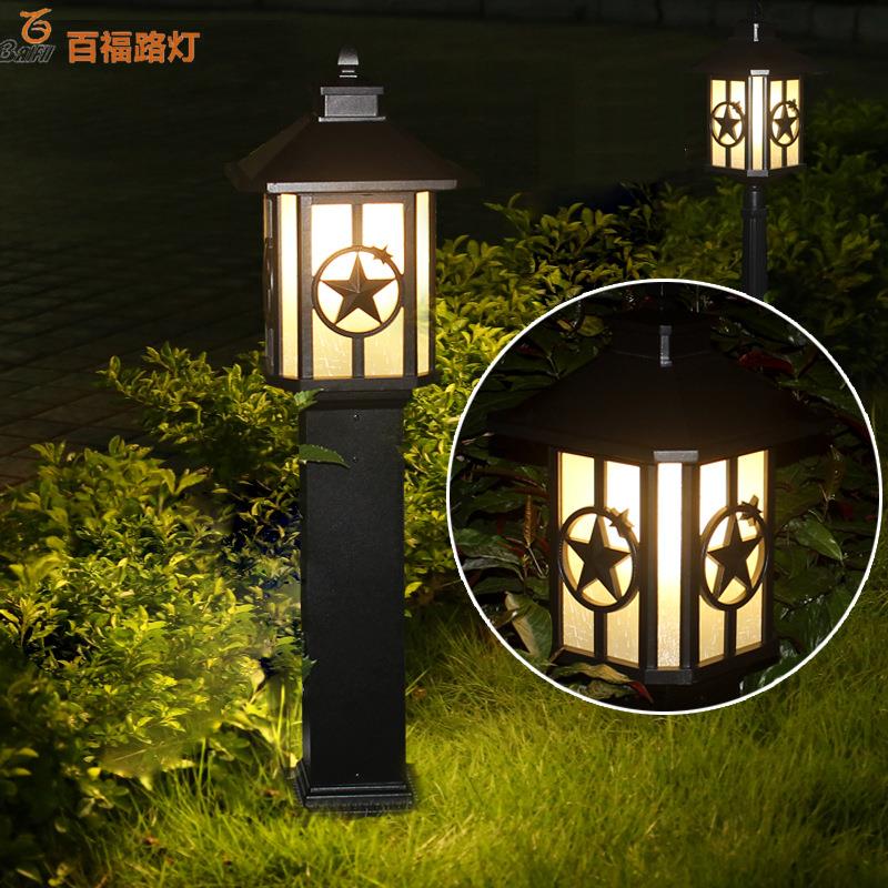 厂家草坪灯户外现代小区公园庭院花园方形led太阳能草坪灯