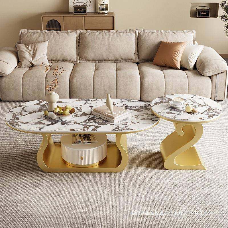 网红奶油风椭圆形岩板茶几客厅现代家用新款小户型轻奢茶几组合,鲜花速递/花卉仿真/绿植园艺,割草机/草坪机,淘宝优惠券,粉丝福利购,淘宝优惠卷