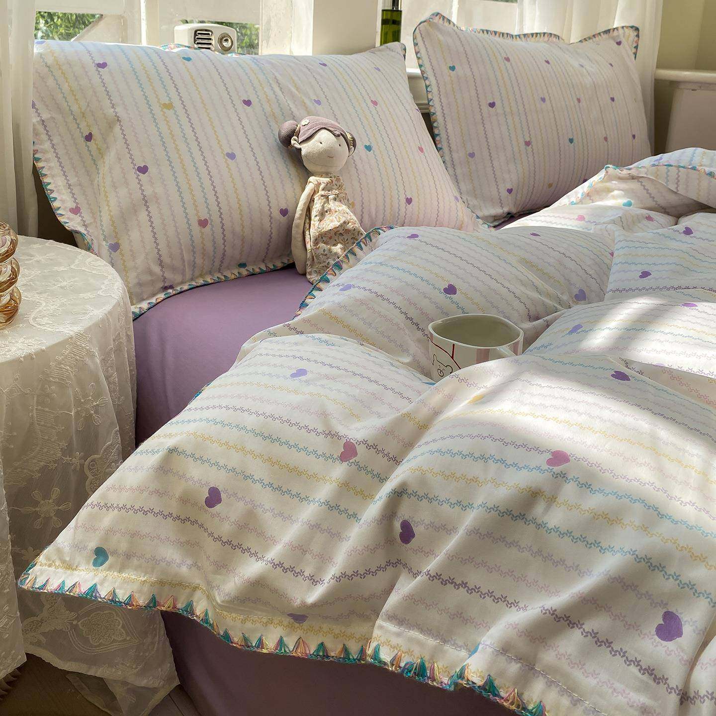 A类母婴级纯棉贝壳边刺绣四件套床品100全棉被套床单床笠款三件套,鲜花速递/花卉仿真/绿植园艺,割草机/草坪机,淘宝优惠券,粉丝福利购,淘宝优惠卷