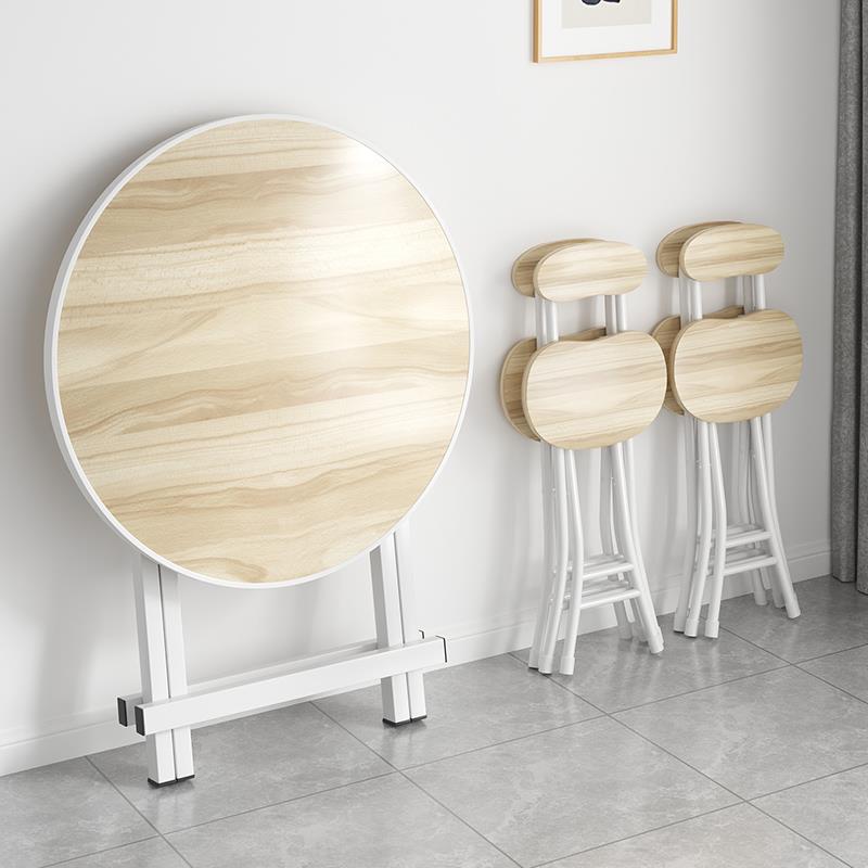 折叠外桌小户型租桌房舍宿吃饭桌子圆桌家用餐户圆简易便携摆摊小