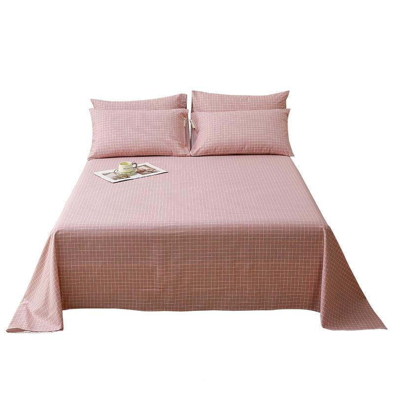 夏季床单单件全棉老粗布米磨毛凉感被单宿0舍单人新学生1.2023100