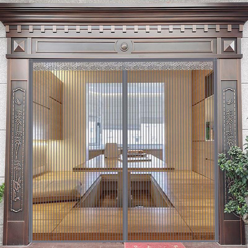 夏门帘季户网纱防蚊门帘加入密加厚高端定制墅农村大门纱门隔断别