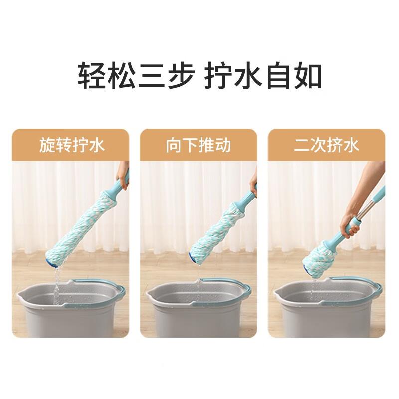 美拖丽雅拧水拖旋转用免手洗吸水把家懒人地拖墩布办Maryya\/公室