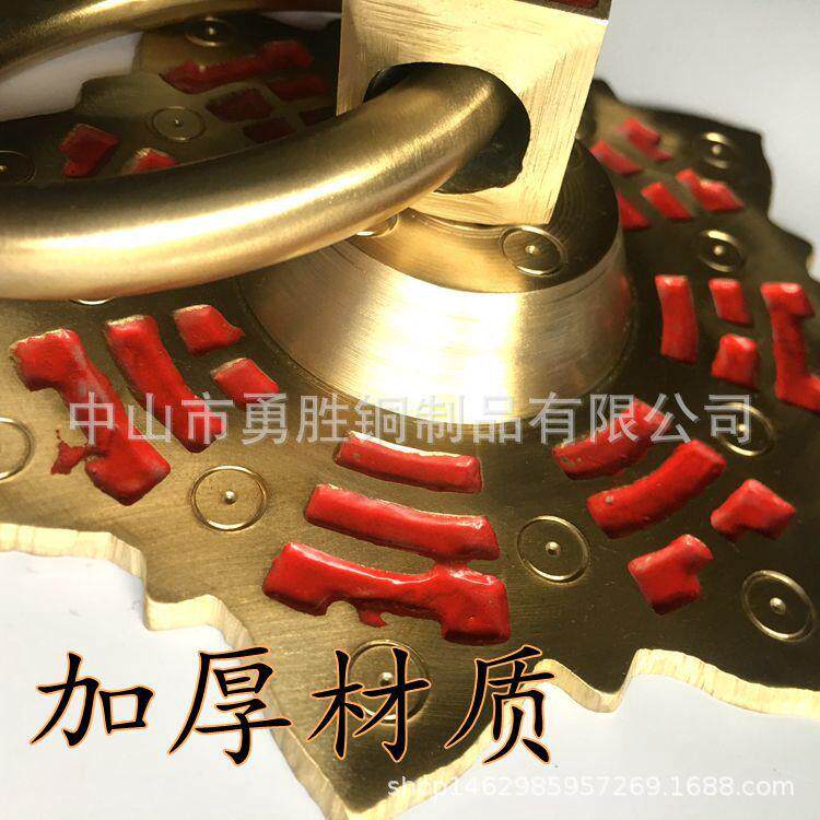 仿配古铜手件大门拉黄铜环古建装饰复古福字铜拉环八卦YS-021拉手