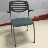 东四椅脚椅子带折轮叠学生职员培训办公电脑椅休闲椅阳台休HHJD