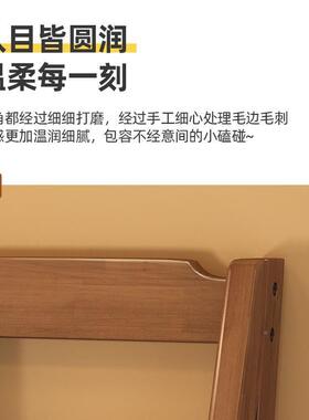 实木梯书靠墙客厅复古多层收纳架家用创意展AMB架示柜书阶形柜置