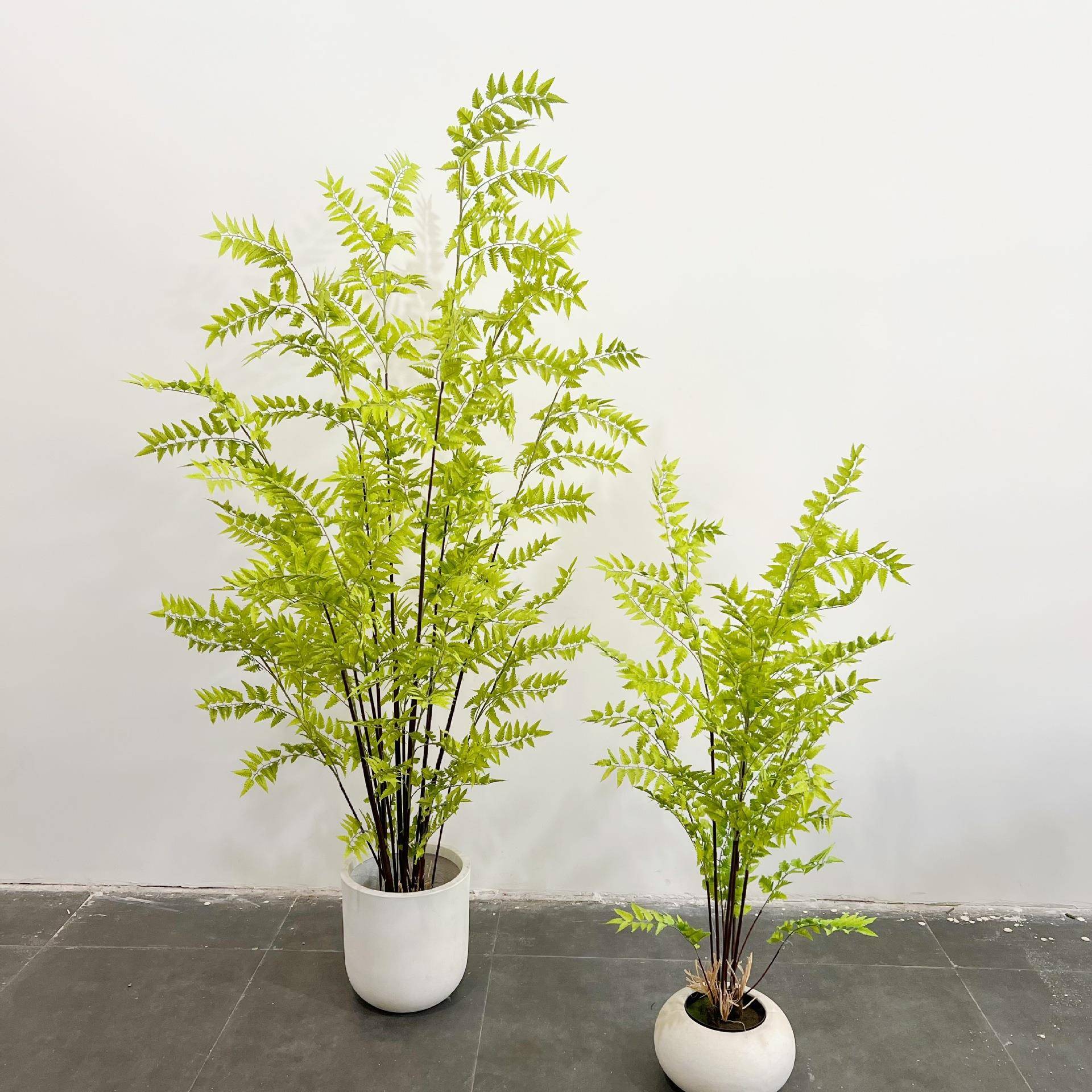 绿植羊齿蕨落地盆栽室内大型仿真植物摆件客厅蕨类植物工程造景