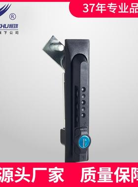 恒珠柜锁MS837-1-1黑色密码锁平面机箱锁电柜锁配电箱控制柜门锁