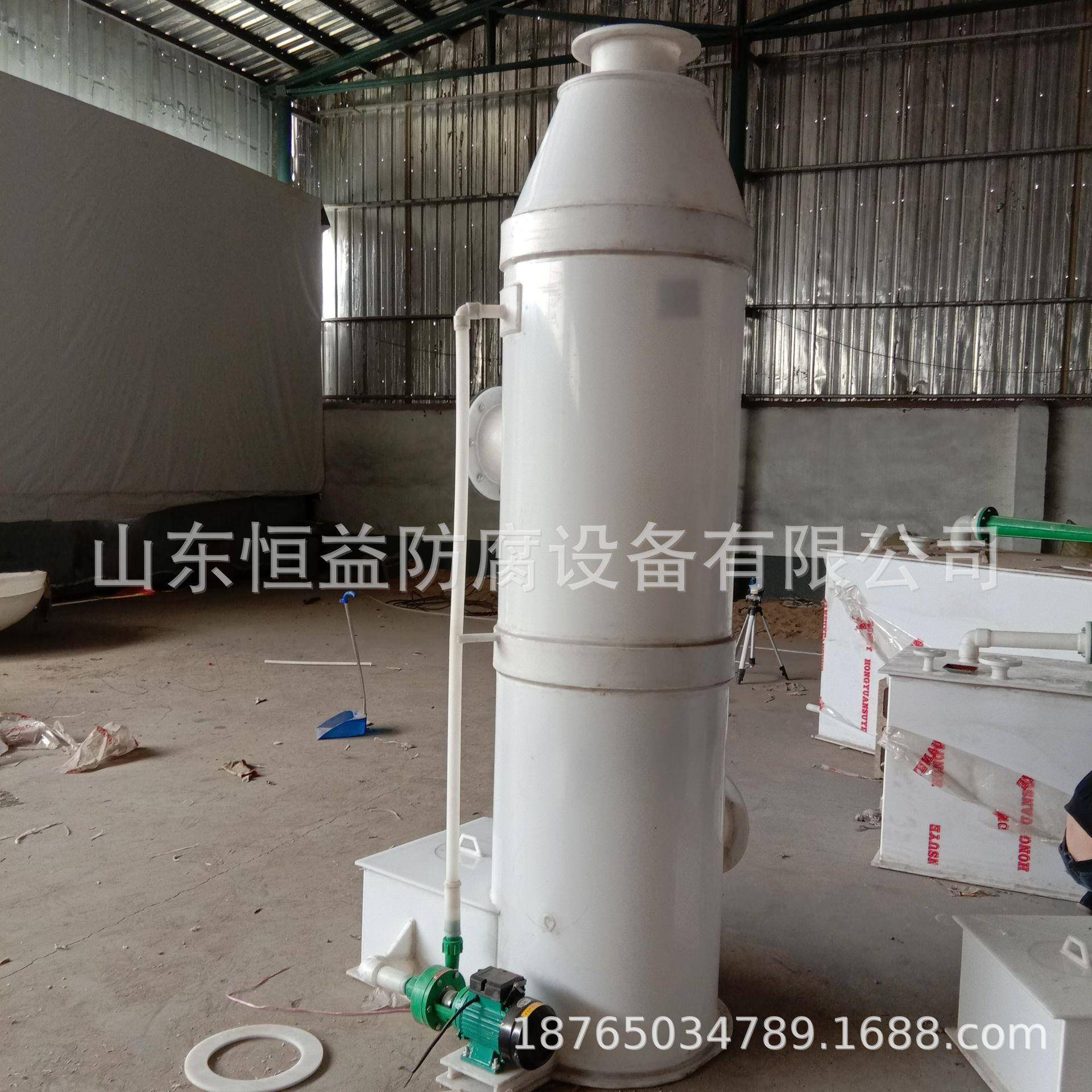 喷淋塔废气处理设备 酸碱洗涤塔 喷淋塔净化器不锈钢喷除尘