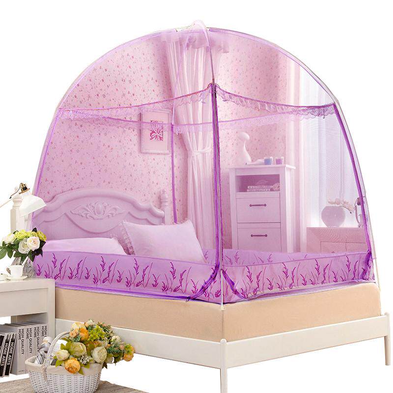 蒙古包蚊帐清仓三开门1.8m有双人拉链底1.5m1.2宿舍床米家用无底