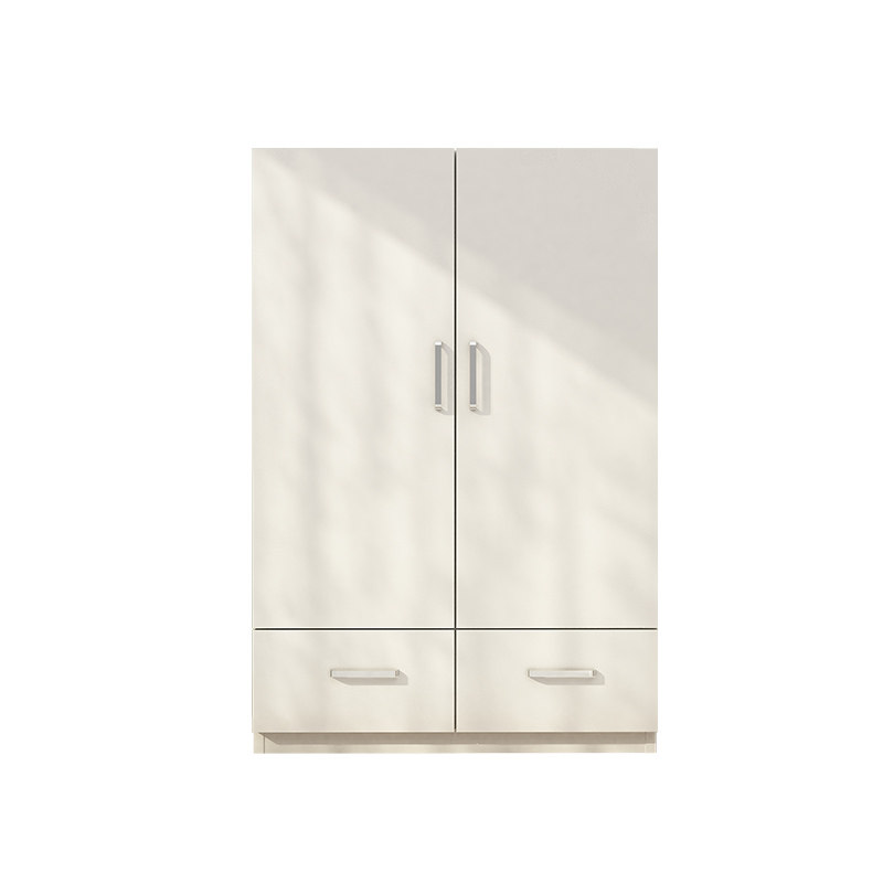 实木质矮衣柜儿童小孩2开门小型简约经济型组装现代板式简易衣橱