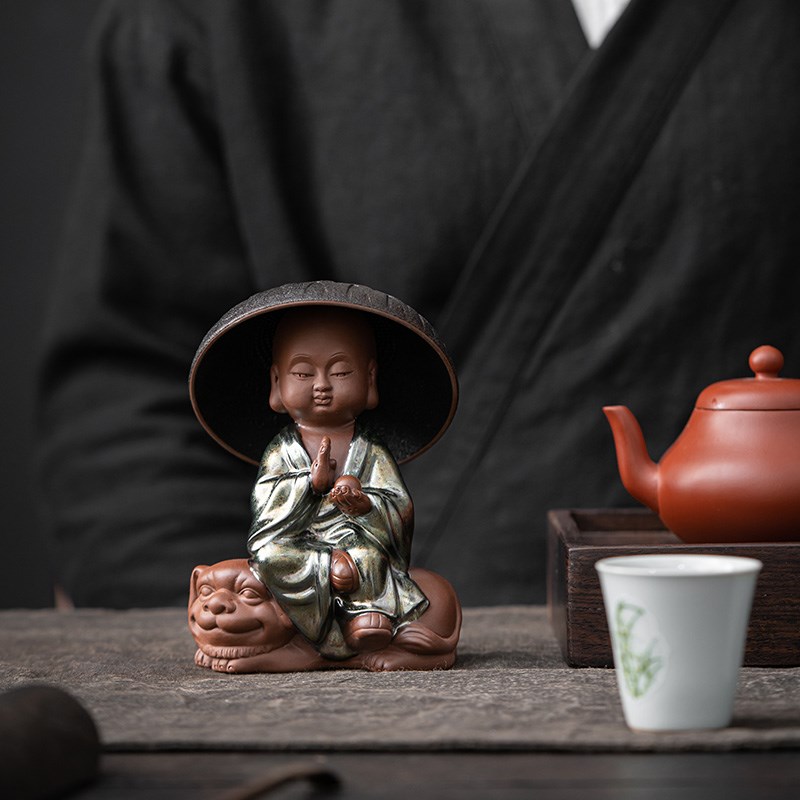 新创意茶宠摆件陶瓷茶漏茶滤家用茶叶过滤网功夫茶具漏斗紫砂套装