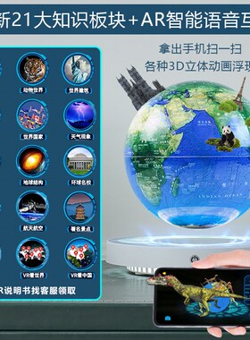 办公室摆件工艺品来图定制创意桌面装饰品生日礼物立体悬浮地球仪