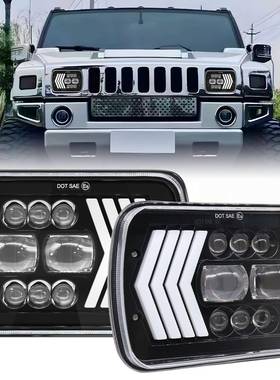 5x7方形牧马人大灯5x77英寸切诺基大灯 55W LED工作灯 卡车