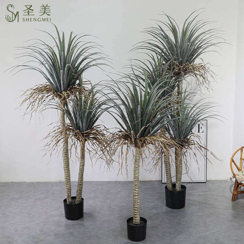 仿真龙血树铁树丝兰树多杆大型橱窗商场造景装饰龙血树网红绿植