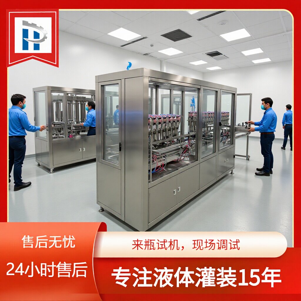 全自动洗衣液灌装机洗手液凝胶伺服灌封机械洗洁精