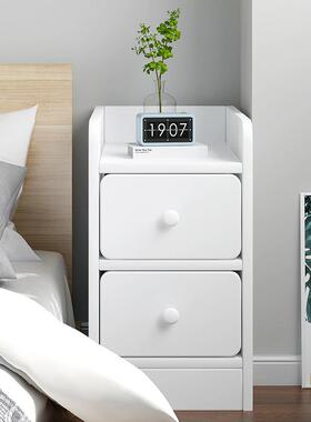 头柜简约现代置物架边家纳用卧室床柜窄64126夹缝床迷你超窄小型