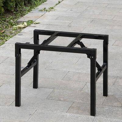 可折叠桌腿架子折叠桌支架饭桌桌腿支架餐IPW台脚铁艺桌腿腿