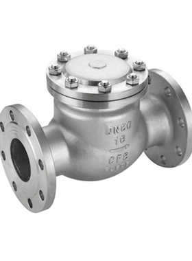 304316不锈钢法兰卧式旋H44W-16P3启逆寸止阀止回阀单向阀2寸式