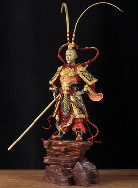 孙悟空大圣饰品战斗胜利佛像孙悟空入口商务礼品铜像客厅前台办公