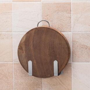 304不锈钢锅盖架厨房砧板两用置物架收纳墙上架免案板壁挂打孔钉