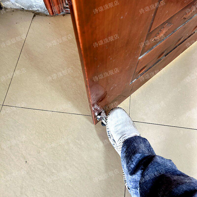 玻璃门脚踩定门器脚踏弹簧门顶门吸防撞免打孔防风固定器推拉门