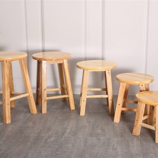 矮凳实木方凳橡木小圆凳实木T凳子小方凳梯登钓鱼凳洗衣凳换鞋凳