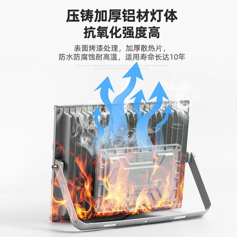 亚明LED防爆投光灯仓库车间化工厂房加油站防腐防水户外照明射灯