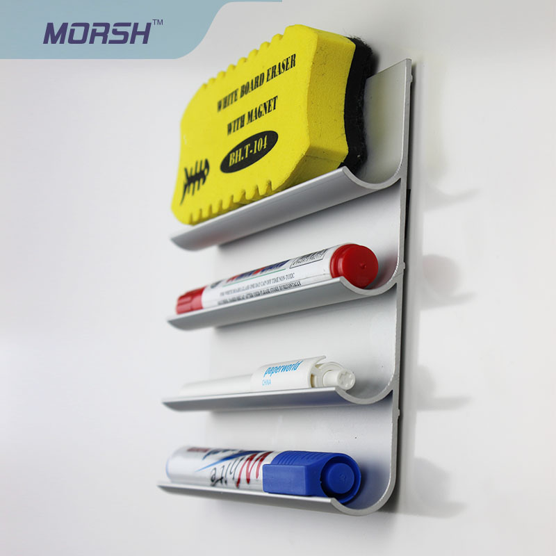 魔石创意铝合金白板笔托笔架笔槽 黑板绿板玻璃白板笔托 创意办公