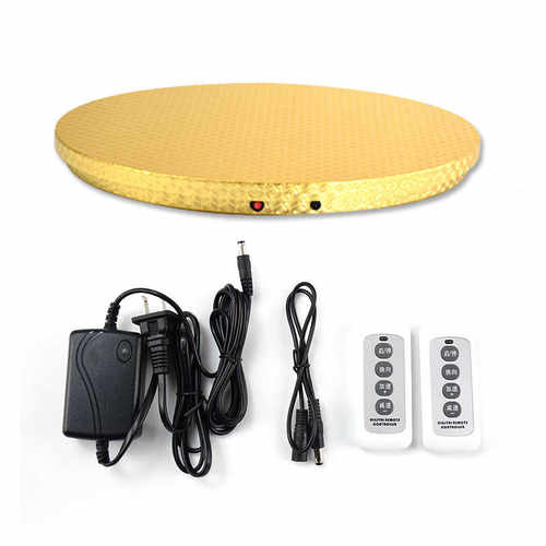 圆桌电动转盘底座充电转遥控手动底座两用可转芯芯自动餐桌电机