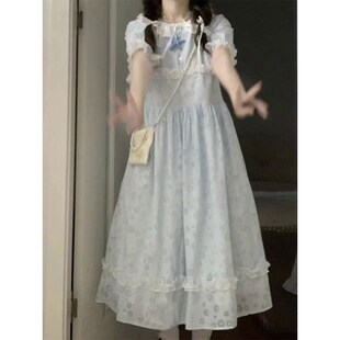 大童女连衣裙夏季2025新款超好看初中生13岁少女过膝盖仙女裙长裙