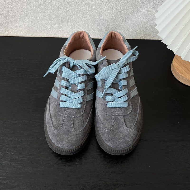 德训鞋女厚底2025春款休闲复古圆头单鞋学院风厚底深口系带女鞋,女鞋,德训鞋,淘宝优惠券,粉丝福利购,淘宝优惠卷