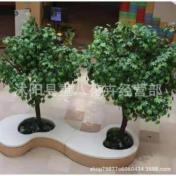 仿YOX真梧桐树型假室内外装饰绿植落地树摆件店商场酒造景植大物