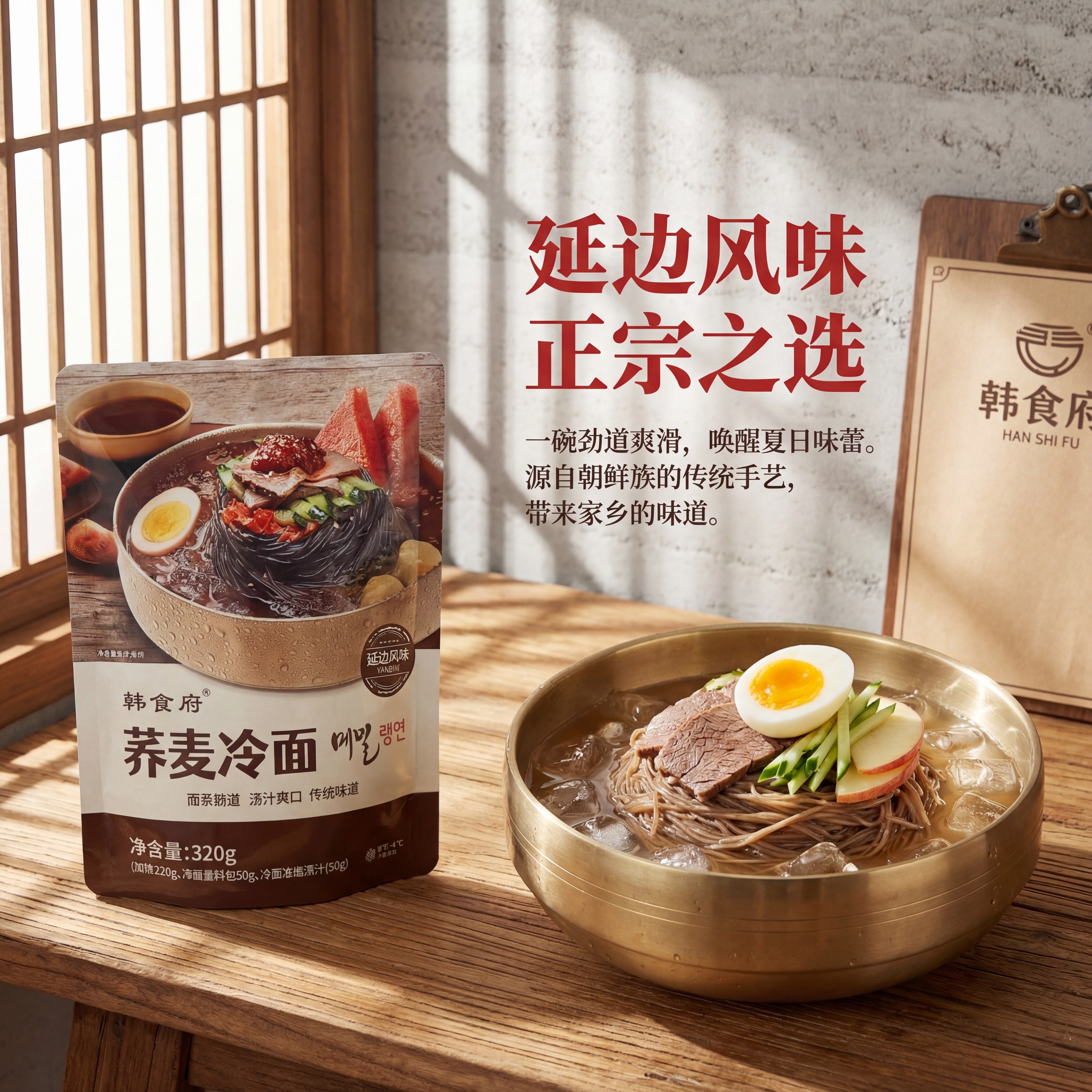 韩食府朝鲜冷面延吉荞麦冷面东北朝鲜正宗韩国延边大冷面韩式凉面