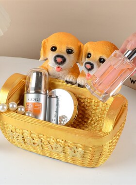 特大号狗狗钥匙收纳摆件大容量客厅茶几遥控器入户鞋柜进门口摆放