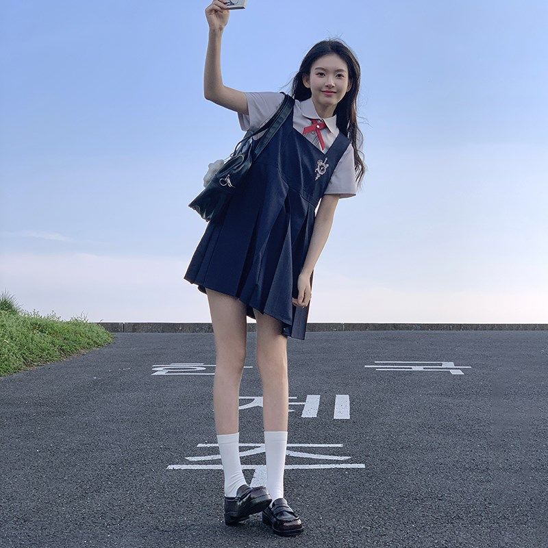 小笨钟学院风卡奶裙连衣裙女春夏2024新款衬衫两件套东京岁时记JK,女装/女士精品,连衣裙,淘宝优惠券,粉丝福利购,淘宝优惠卷