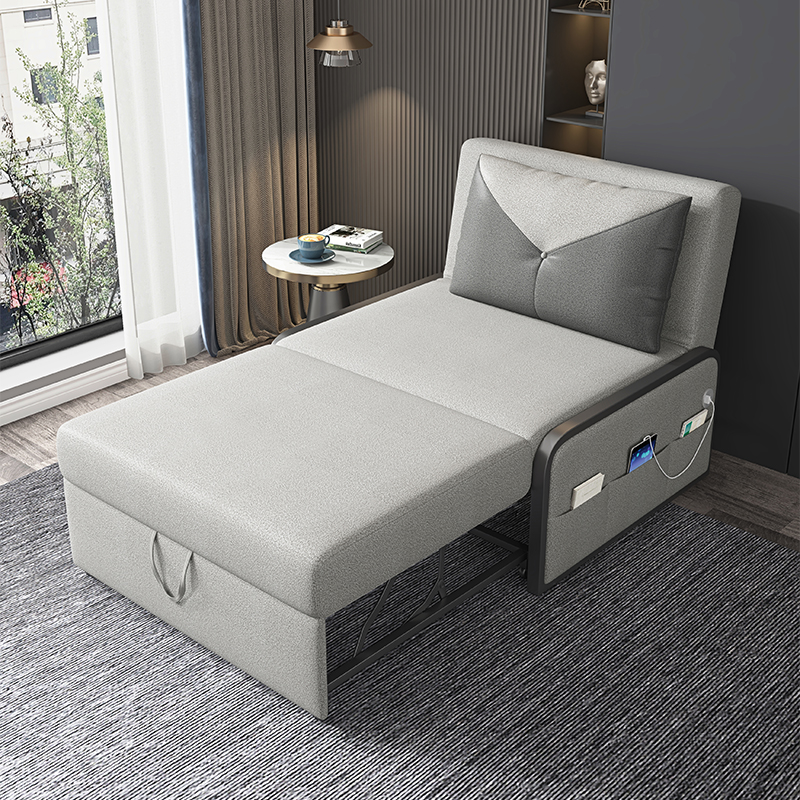 抽拉式沙发床两用小户型书房隐形折叠床80CM单人办公室坐卧小沙发