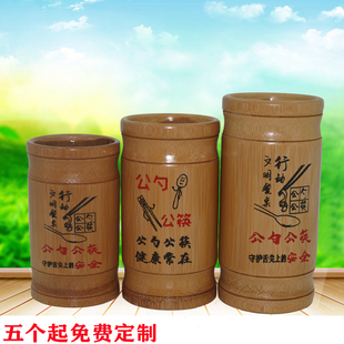 筷子筒公勺公筷筒餐具笼筷笼筷篓子商用竹筷筒筷子篓个性定制