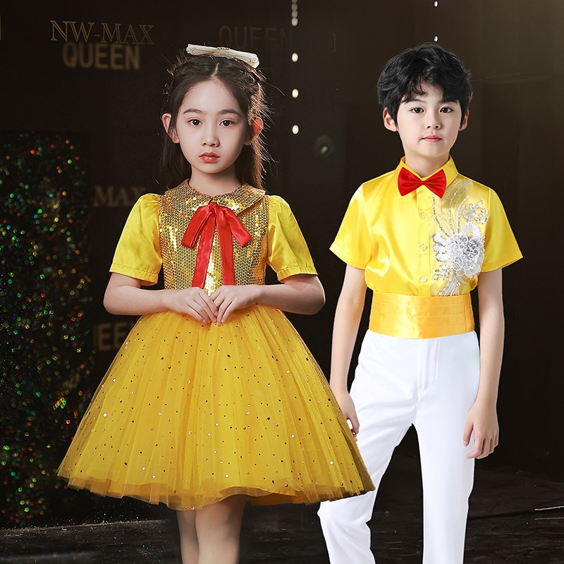 六一儿童节大合唱演出服中小学生男女童幼儿园舞蹈诗歌朗诵表演服