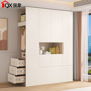 奶油风衣柜卧室家用床头柜床尾置物柜长条收纳柜榻榻米夹缝柜A56