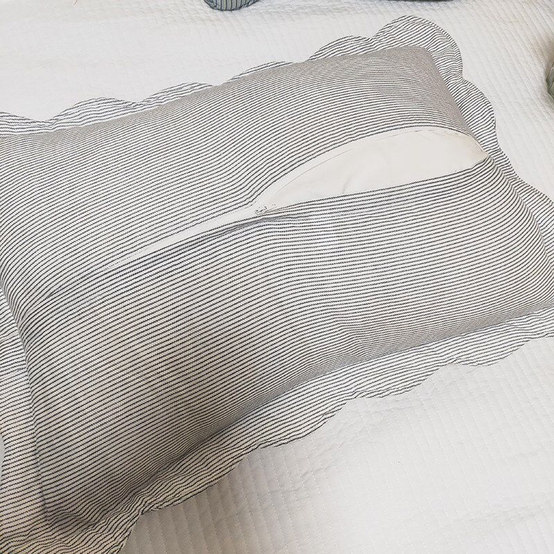 新款全棉夹棉枕套纯棉枕头套加厚一对装40cmx60cm枕芯套四季通用