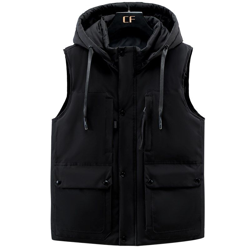 马甲大码秋冬男士百搭时尚羽绒棉新款防风保暖外套宽松马夹背心,男装,常规马甲,淘宝优惠券,粉丝福利购,淘宝优惠卷