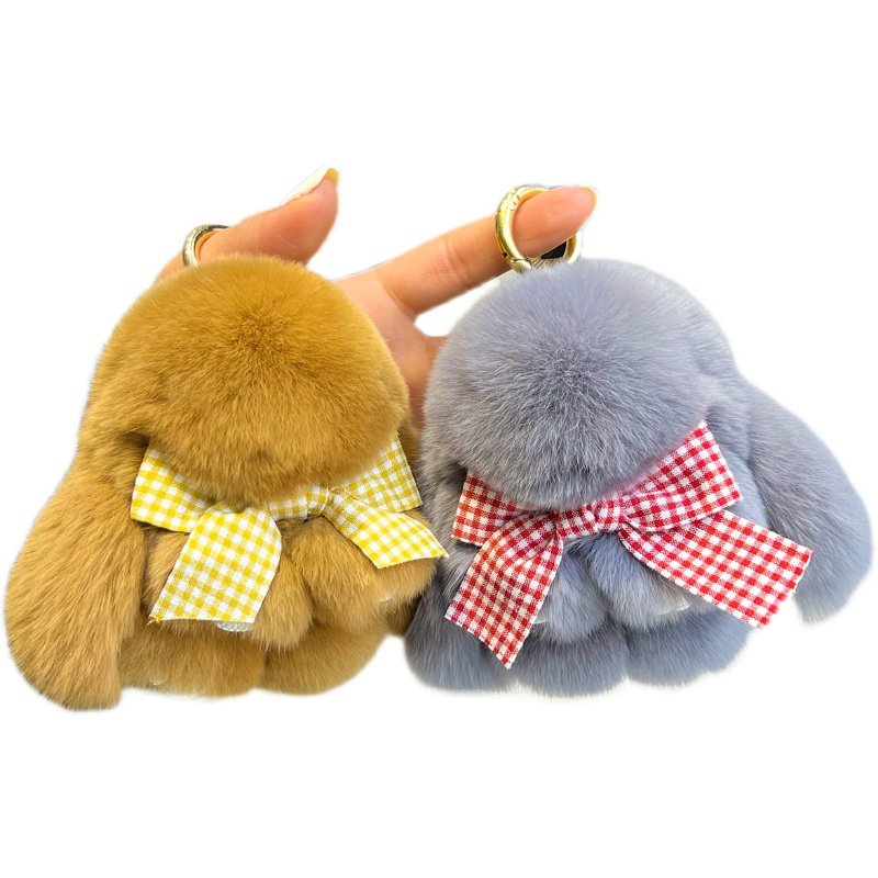 真獭兔毛蝴蝶结毛绒小兔子玩偶挂件可爱垂耳兔包包挂饰汽车钥匙扣,节庆用品/礼品,钥匙扣,淘宝优惠券,粉丝福利购,淘宝优惠卷